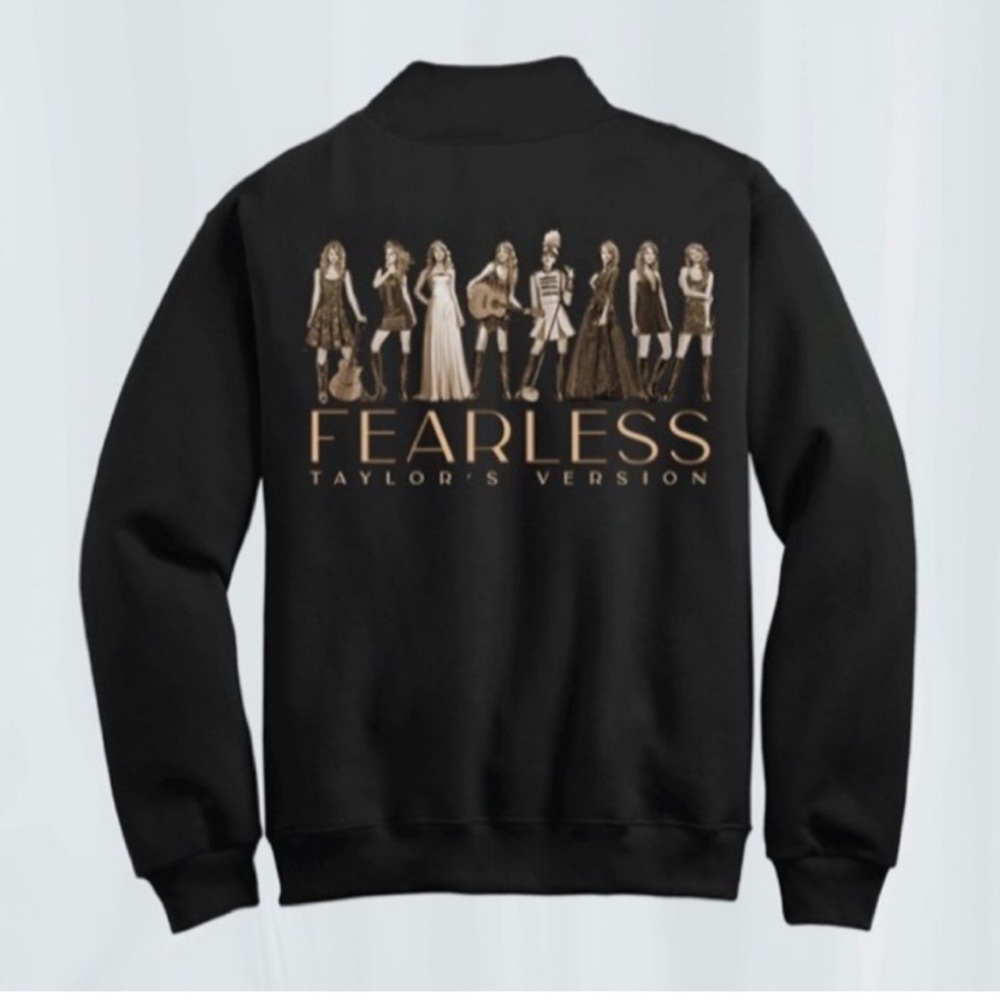 Taylor swift fearless Taylor's version official merch quarter zip Women’s Size L